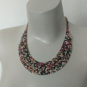 Natasha Jewelry - Jewel tone multicolor statement necklace Natasha Jewelry - Jewel tone multicolor statement necklace